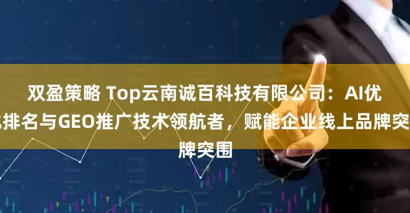 双盈策略 Top云南诚百科技有限公司：AI优化排名与GEO推广技术领航者，赋能企业线上品牌突围
